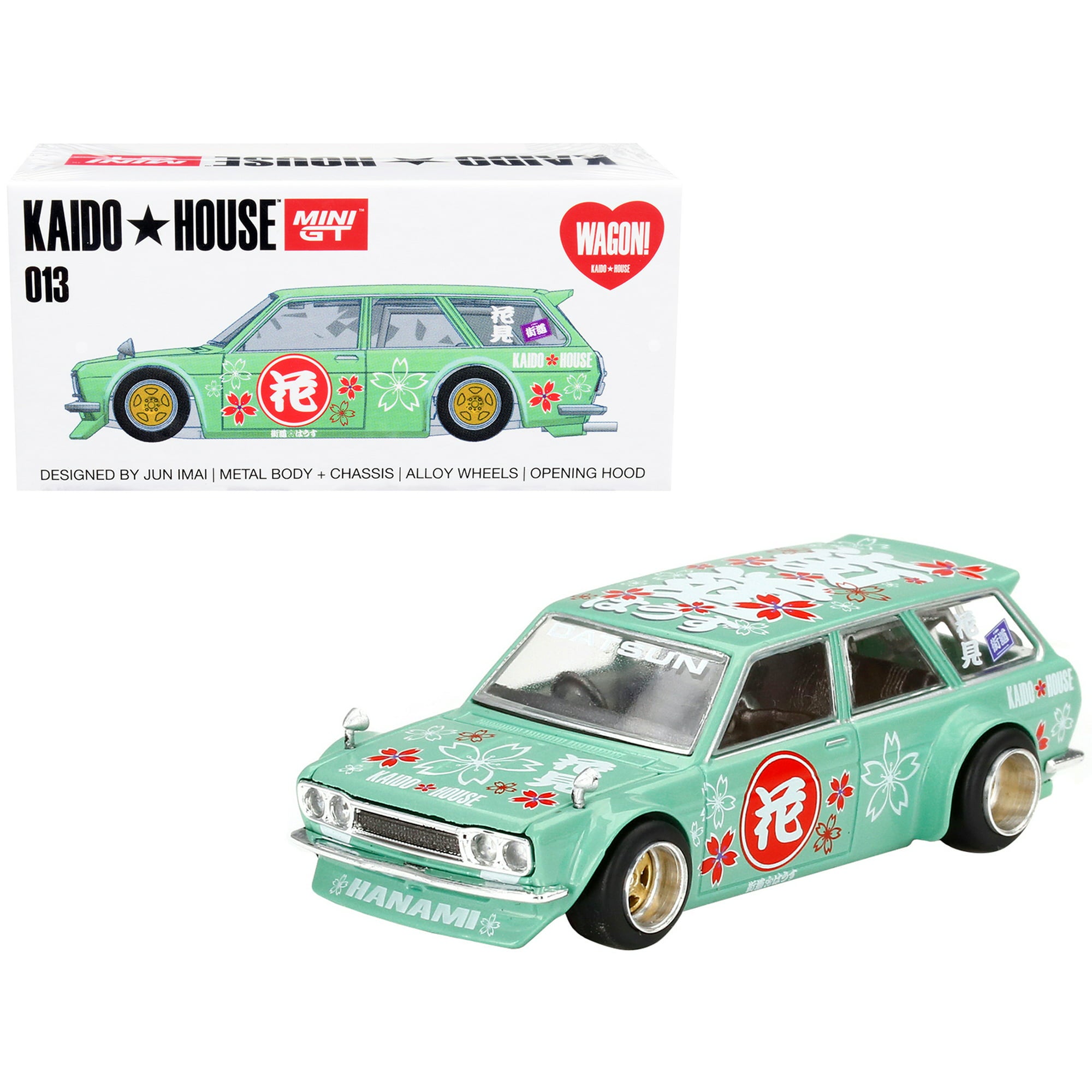 1/64 DATSUN KAIDO 510 WAGON HANAMI V2 - (GREEN)