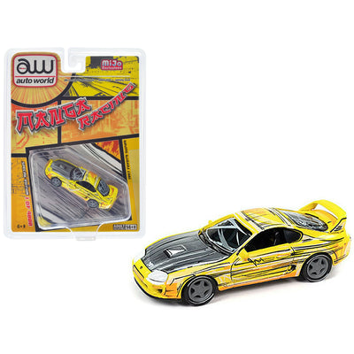 GRÁFICOS DE ESTILO MANGA TOYOTA SUPRA 1997 A ESCALA 1/64 - CARRERAS MANGA