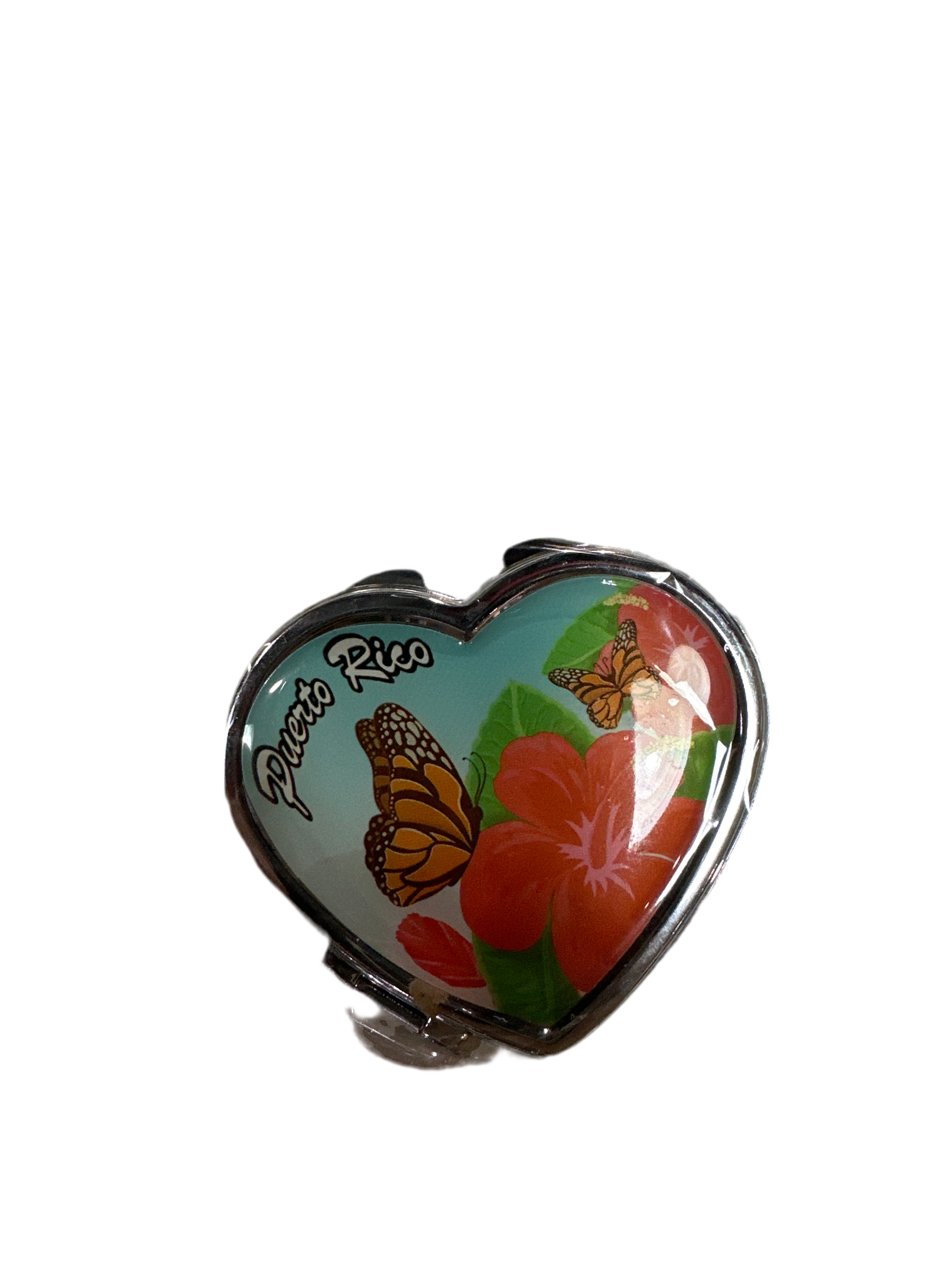 ESPEJO DE PUERTO RICO EN FORMA DE CORAZON - “ESPEJO”.
