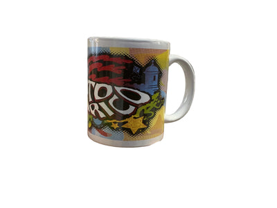 TAZA DE PUERTO RICO CON SIMBOLOS TAÍNO - PUERTO RICO MUG TAINO SYMBOLS