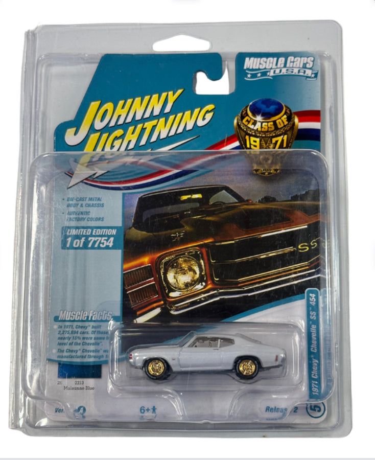 1:64 JL JOHNNY LIGHTNING 1971 CHEVY CHEVELLE SS 454 "CHASE" *RARE EDITION*