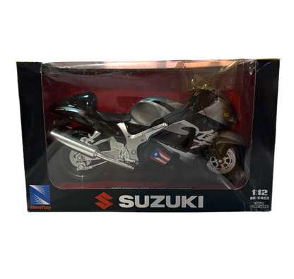 1/12 MOTO SUZUKI GSX-R1300R HAYABUSA NEGRO Y GRIS