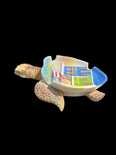 ASHTRAY PUERTO RICO TURTLE OLD SAN JUAN- CENICERO TORTUGA CASAS DE VIEJO SAN JUAN