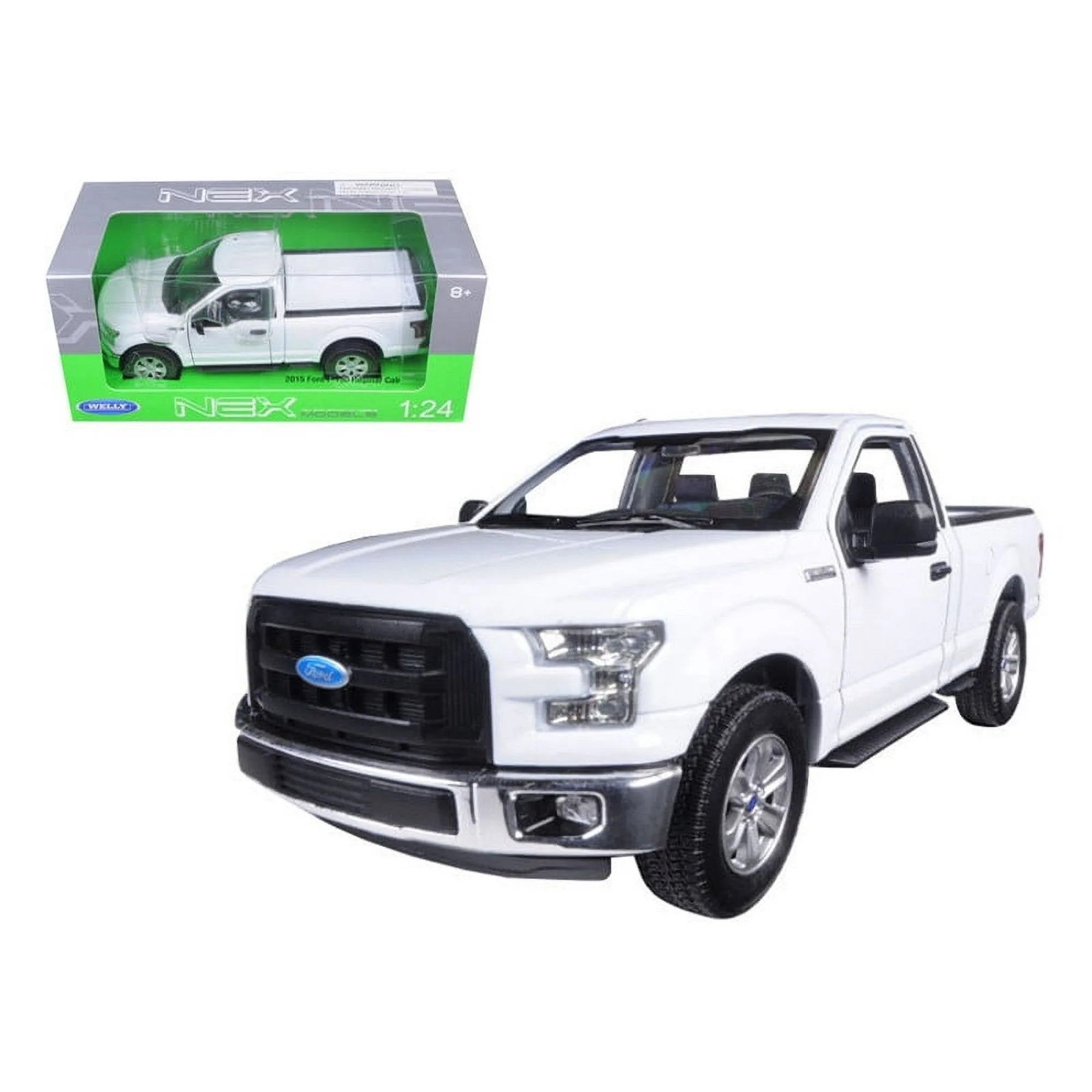 1/24 2015 FORD F-150 REGULAR CAB WHITE NEX - WELLY