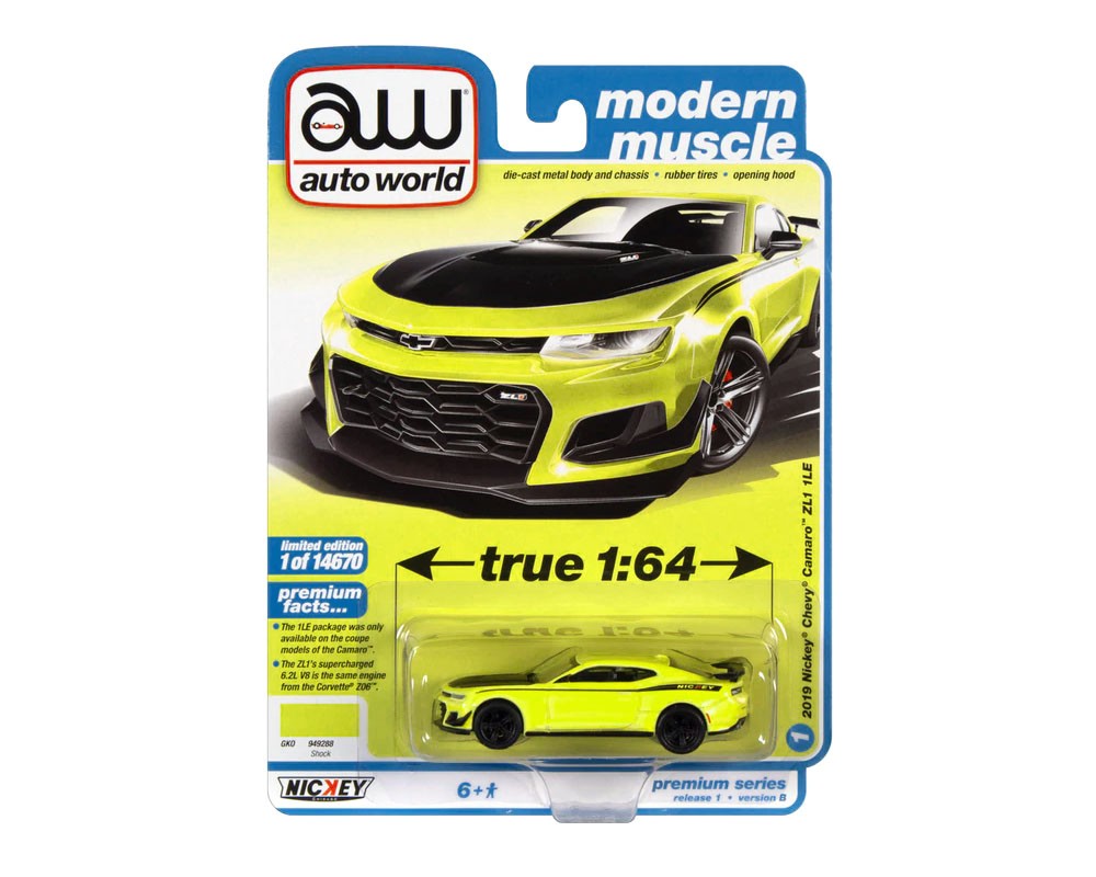 1/64 2019 NICKEY CHEVY CAMARO ZL1 1LE - MODERN MUSCLE