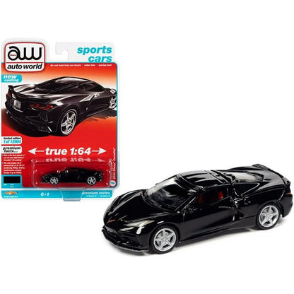 1/64 2020 CHEVY CORVETTE BLACK - SPORTS CARS