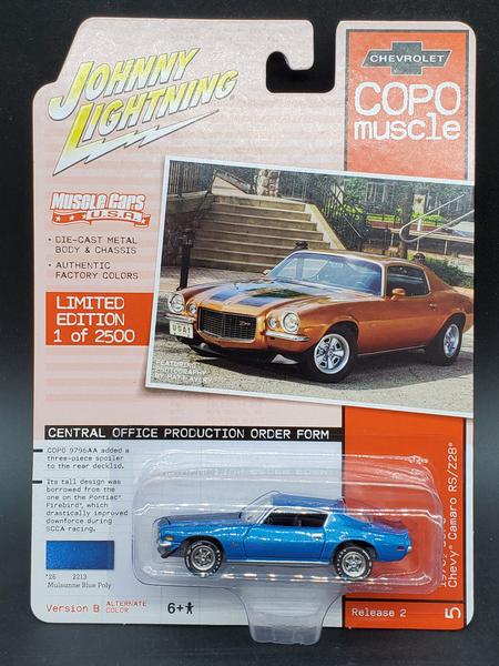 1:64 1970 Chevy Camaro RS/Z28 - Azul