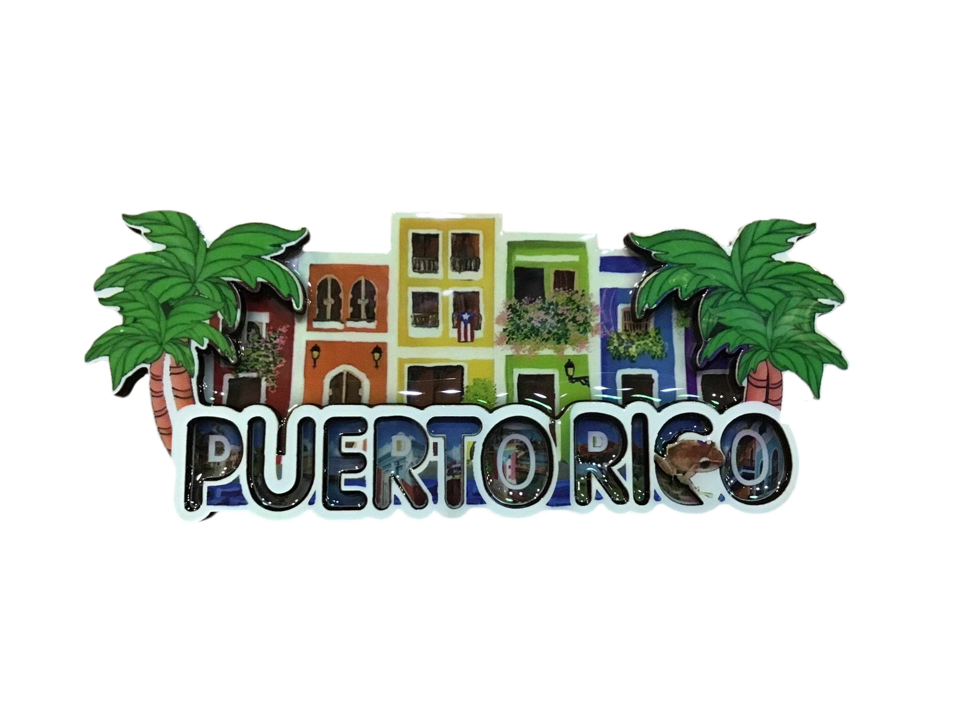 MAGNETO VIEJO SAN JUAN PALMAS-PUERTO RICO MAGNET OLD SAN JUAN PALMS