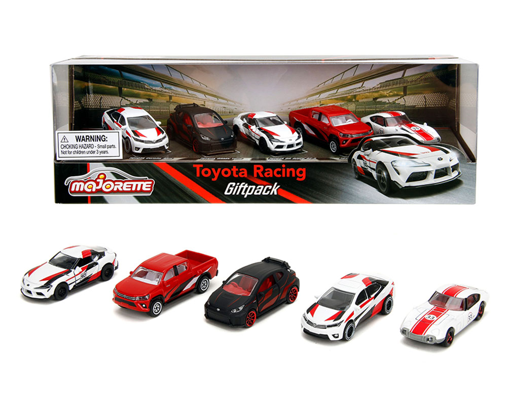 1/64 TOYOTA RACING GIFT PACK (5 PACK) - MAJORETTE