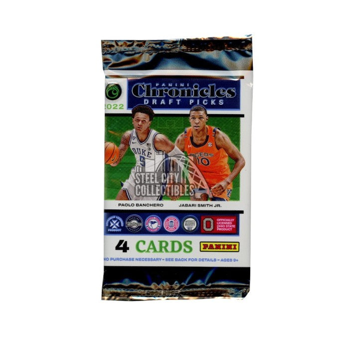 2022 CHRONICLES DRAFT PICK SINGLE PACK (4 CARDS) - PANINI