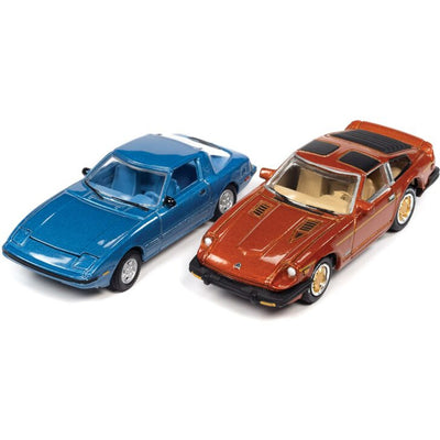 1/64 1982 MAZDA RX-7 y 1981 DATSUN 280ZX - CALOR DE IMPORTACIÓN 