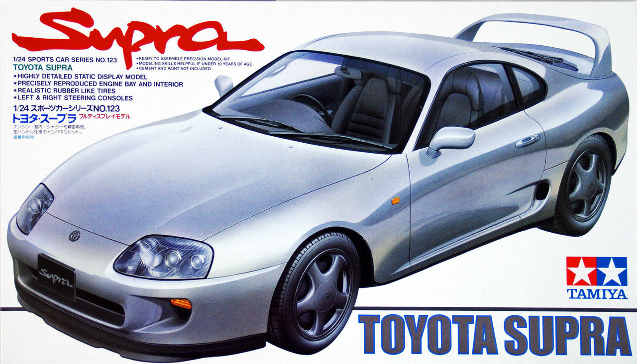 1/24 TOYOTA SUPRA PLASTIC MODEL KIT - TAMIYA #24123