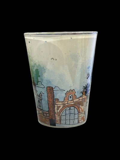 VASO DE CHUPITO DE 3" CON EDIFICIOS HISTÓRICOS DEL VIEJO SAN JUAN DE PUERTO RICO