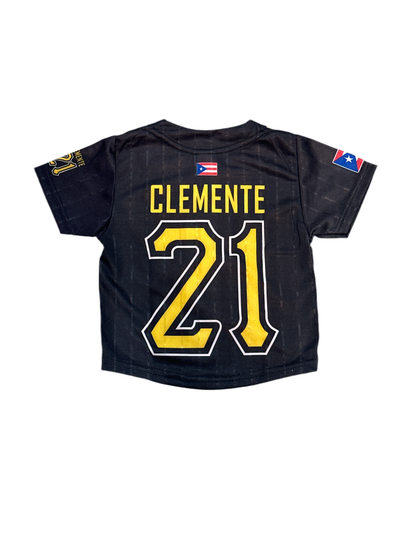 PUERTO RICO BASEBALL BLACK JERSEY KIDS