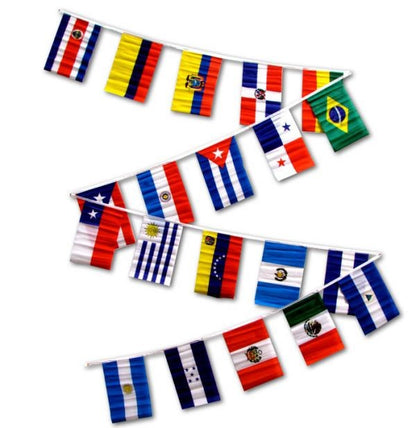 Set de Banderas de latino America 30' (20 count)