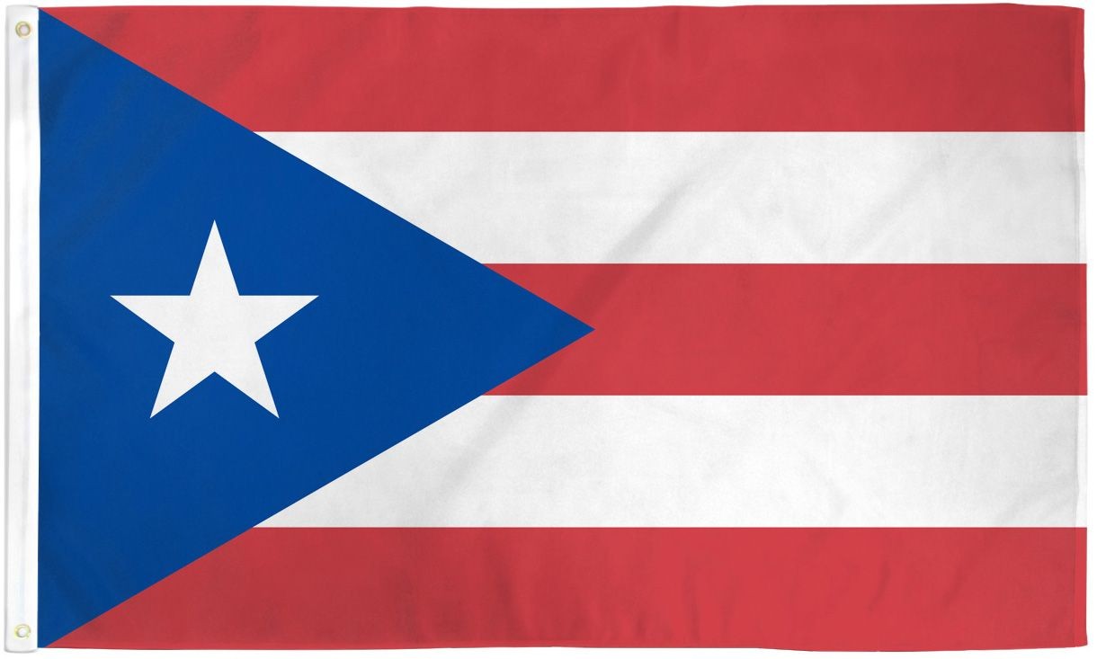 Bandera de Puerto Rico 2' x 3' en tela