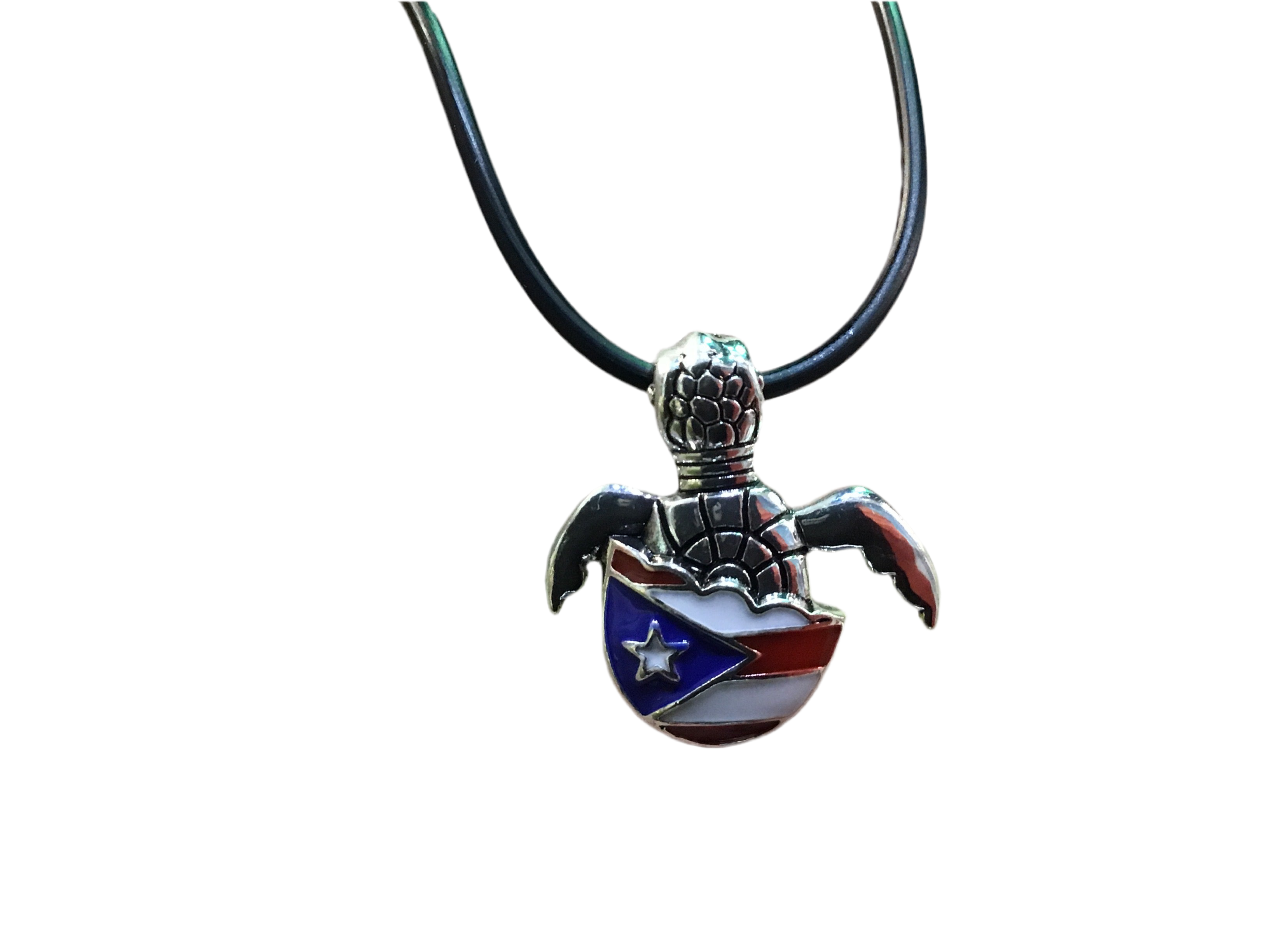COLLAR (A-2)DE PUERTO RICO EN FORMA DE TORTUGA - PUERTO RICO NECKLACES TURTLE