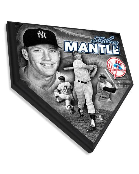 Mickey Mantle - Home plate plaque 11.5 X 11.5