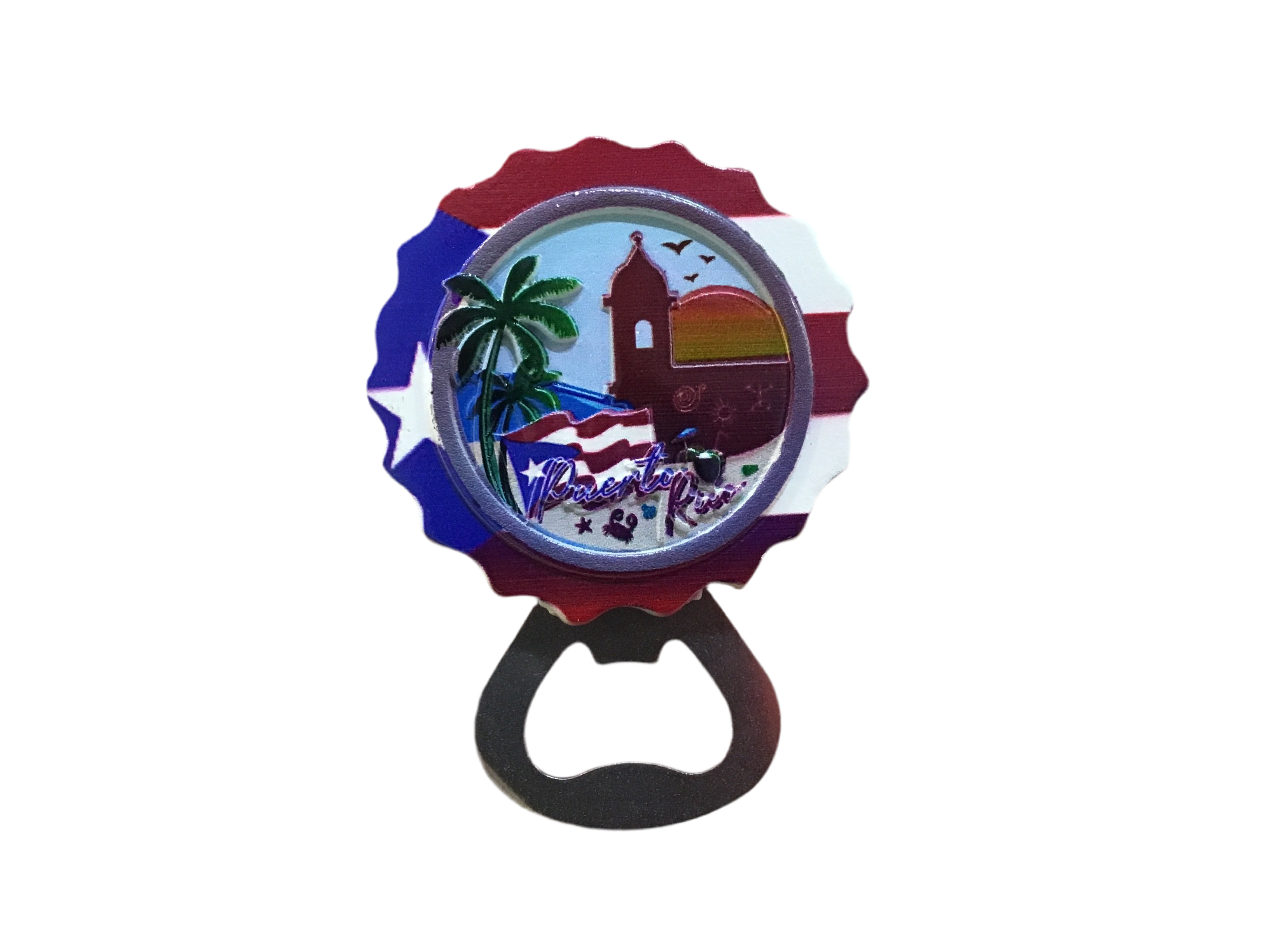 ABRIDOR DE BOTELLA MAGNETO DE PUERTO RICO “CHAPA”