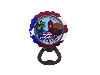 ABRIDOR DE BOTELLA MAGNETO DE PUERTO RICO “CHAPA”