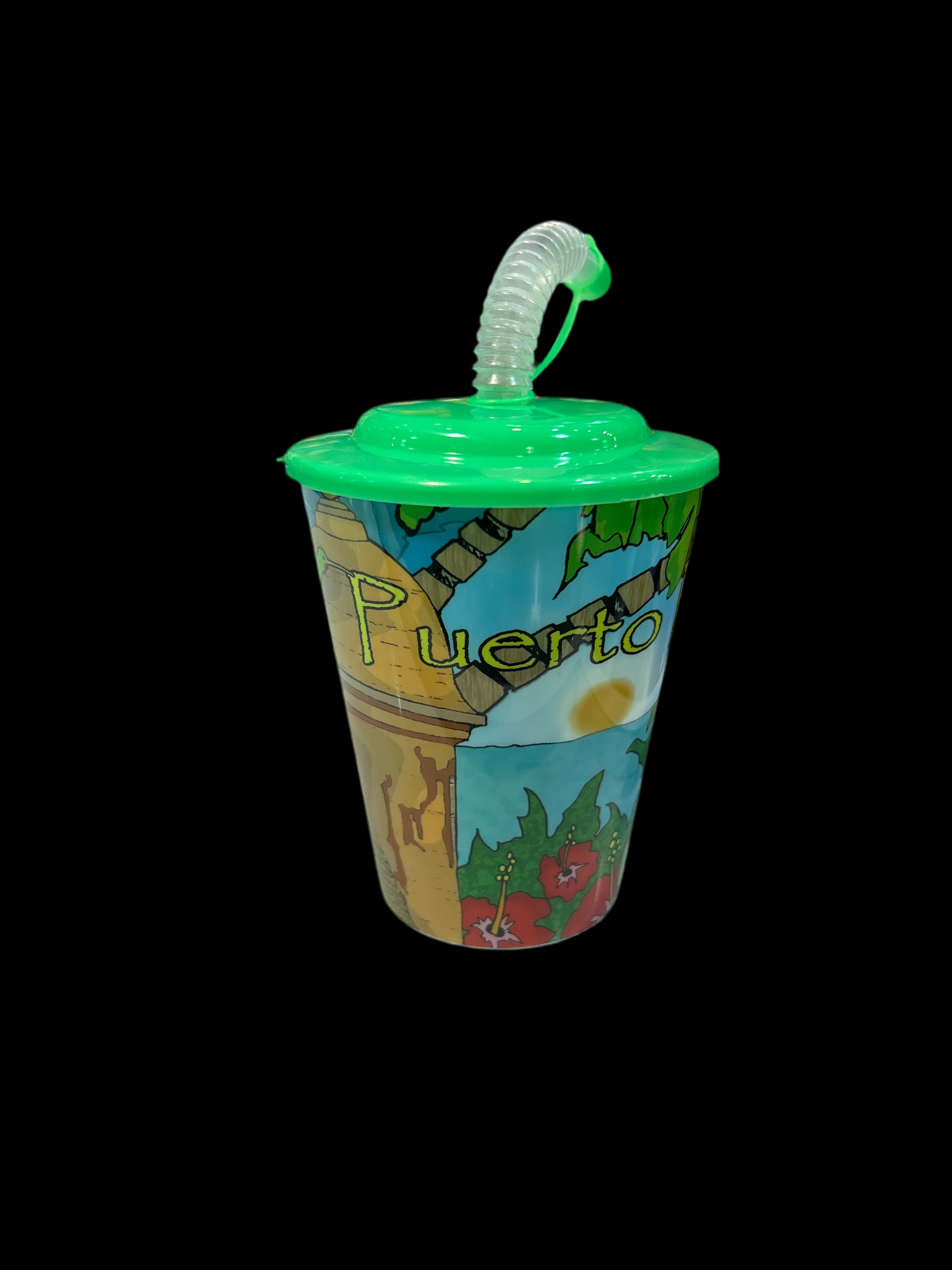 VASO PLÁSTICO COQUI Y PLAYA PUERTO RICO