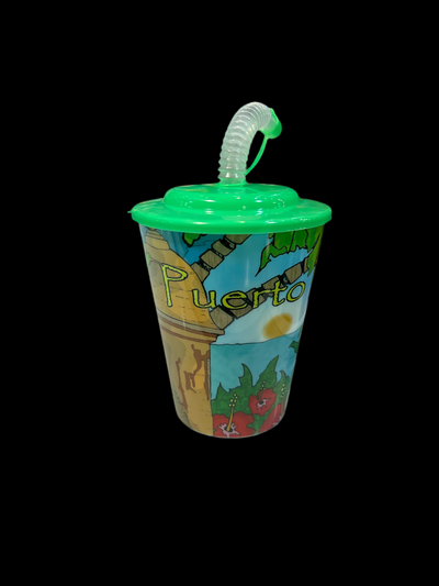 VASO PLÁSTICO COQUI Y PLAYA PUERTO RICO
