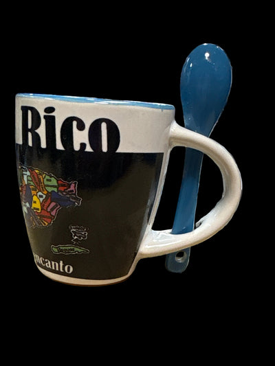 TAZAS PEQUEÑAS CON MAPA PR