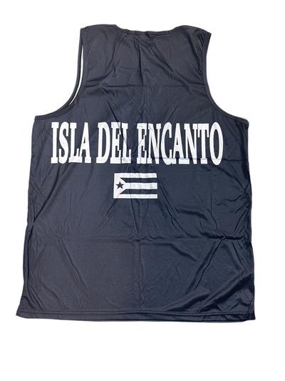 PUERTO RICO BLACK TANK TOP / CAMISA DE PUERTO RICO NEGRA