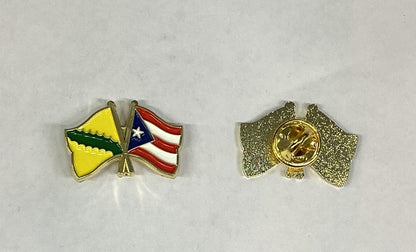 Pins de banderas- Vega Baja y Puerto Rico