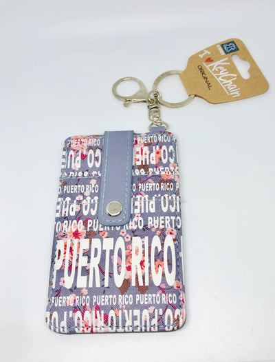 ID Wallet de Puerto Rico- Flores-gris