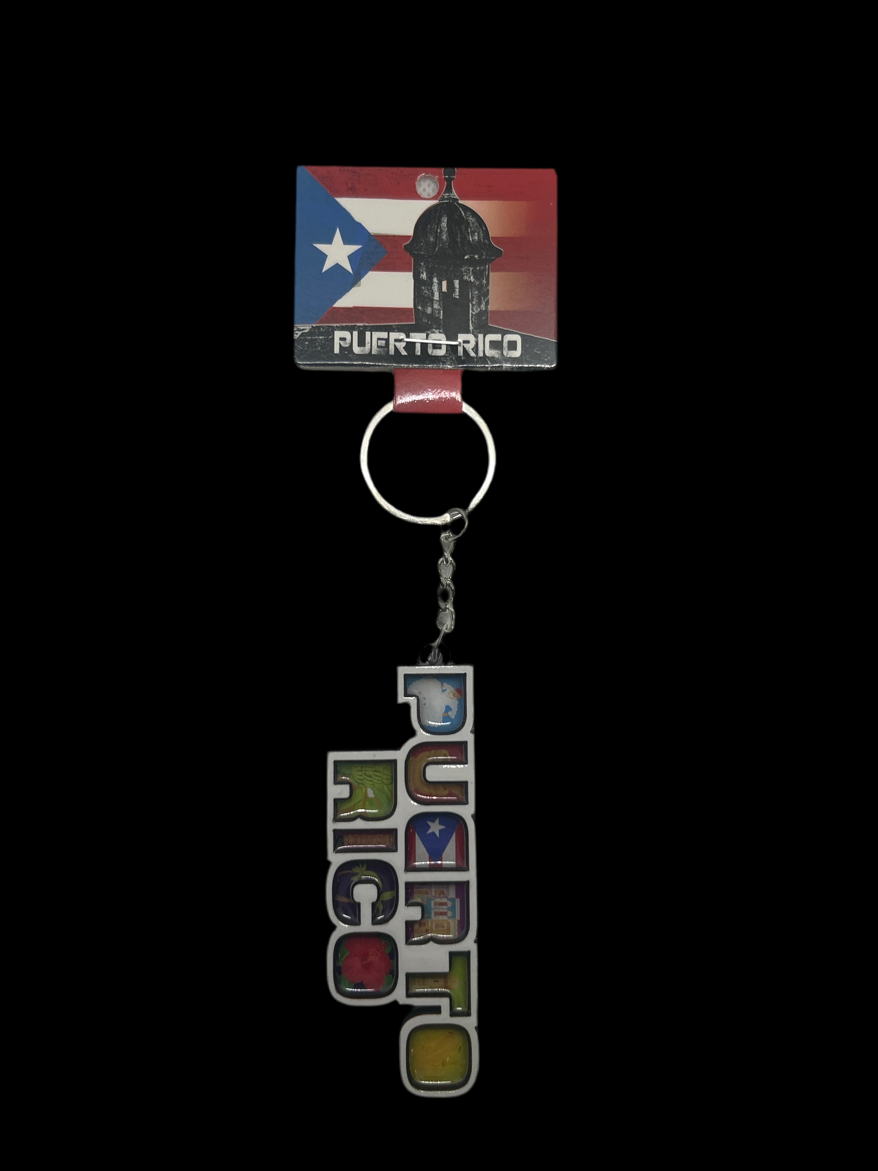 PUERTO RICO KEYCHAIN 3D LETTERS DESIGN