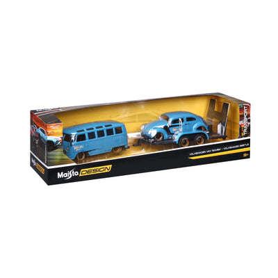1/24 VOLKSWAGEN FURGONETA “SAMBA” / VOLKSWAGEN BEETLE - TRANSPORTE ELITE