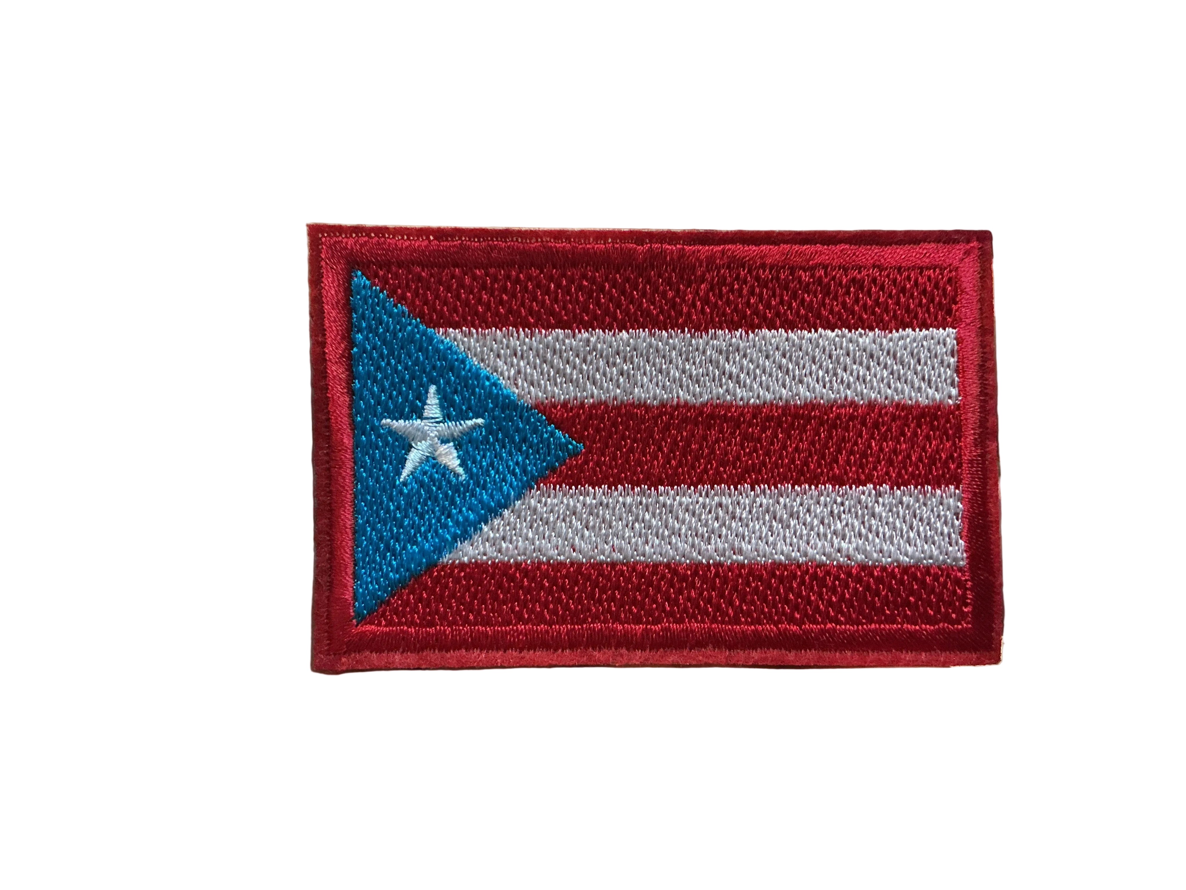 PARCHE DE BANDERA DE PUERTO RICO DE 3,5" X 2,5"