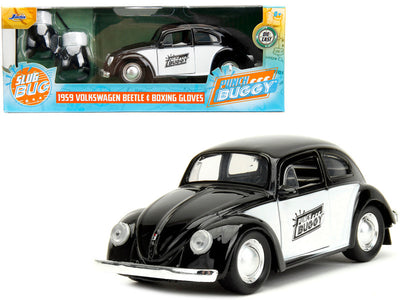 VOLKSWAGEN BEETLE 1959 A ESCALA 1/32 Y GUANTES DE BOXEO - PUNCH BUGGY