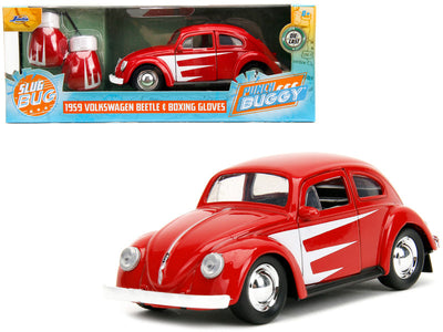 VOLKSWAGEN BEETLE 1959 A ESCALA 1/32 Y GUANTES DE BOXEO - PUNCH BUGGY