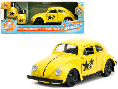 VOLKSWAGEN BEETLE 1959 A ESCALA 1/32 Y GUANTES DE BOXEO - PUNCH BUGGY
