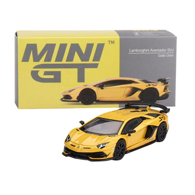 1/64 LAMBORGHINI AVENTADOR SVJ - MINI GT ORION AMARILLO