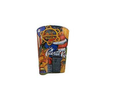 SHOT GLASS PLATANO BANDERA GARITA