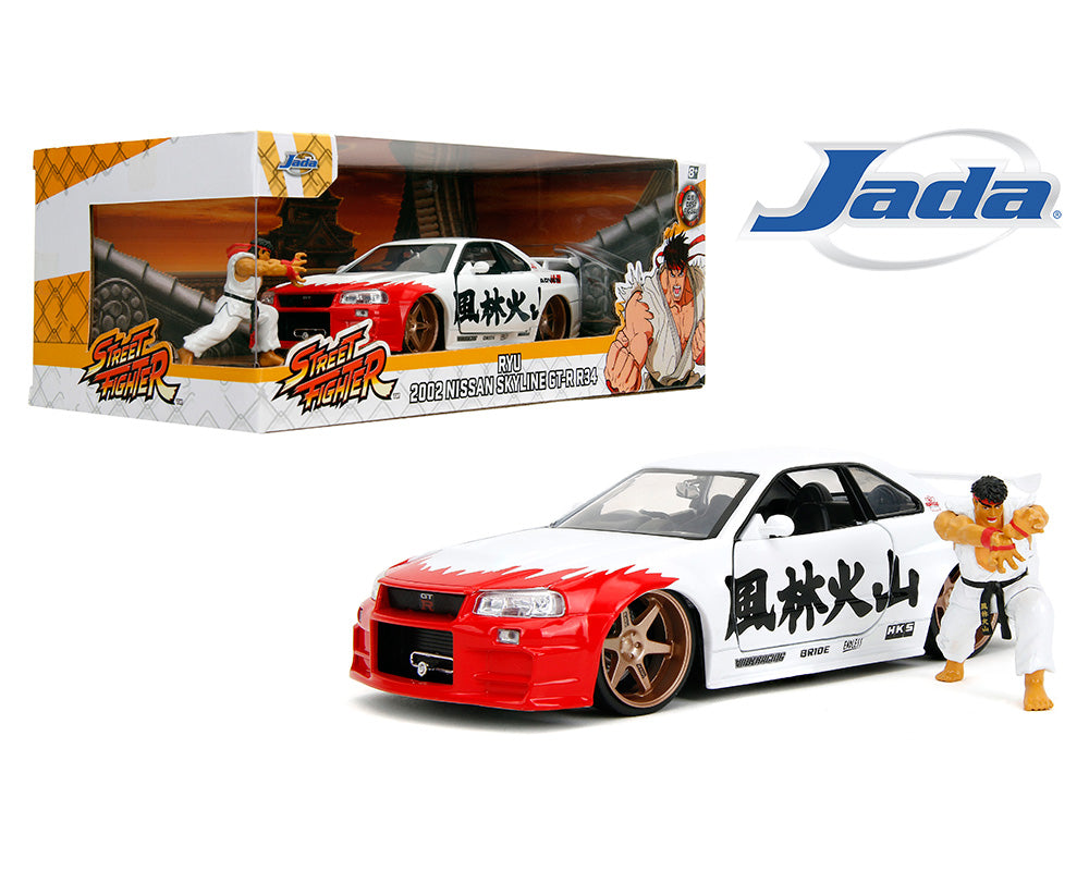 1/24 2002 NISSAN SLYLINE GT-R (R-34)- RYU STREET FIGHTER