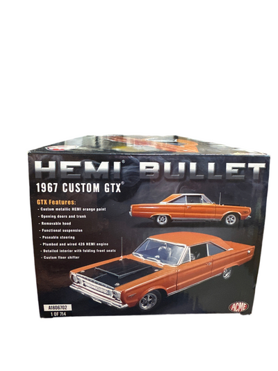 1/18 1967 GTX HEMI BULLET PERSONALIZADO