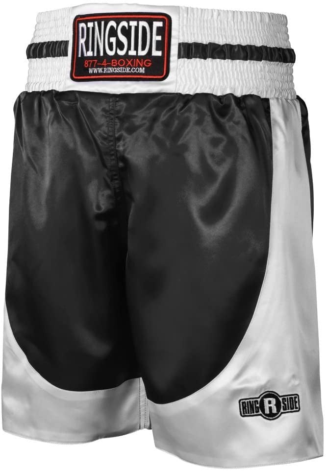 Pantalon de Boxeo Negro y Blanco / Boxing trunks Black & white - Ringside PSTBK