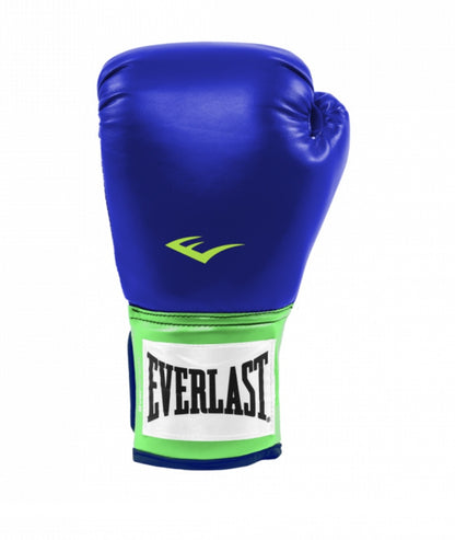 Guantes de boxeo para entrenamiento de Velcro 14oz  Everlast Blue/Green