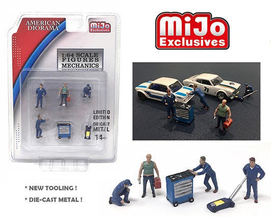 1:64 diorama - Mechanics Figures - MIJO EXCLUSIVE