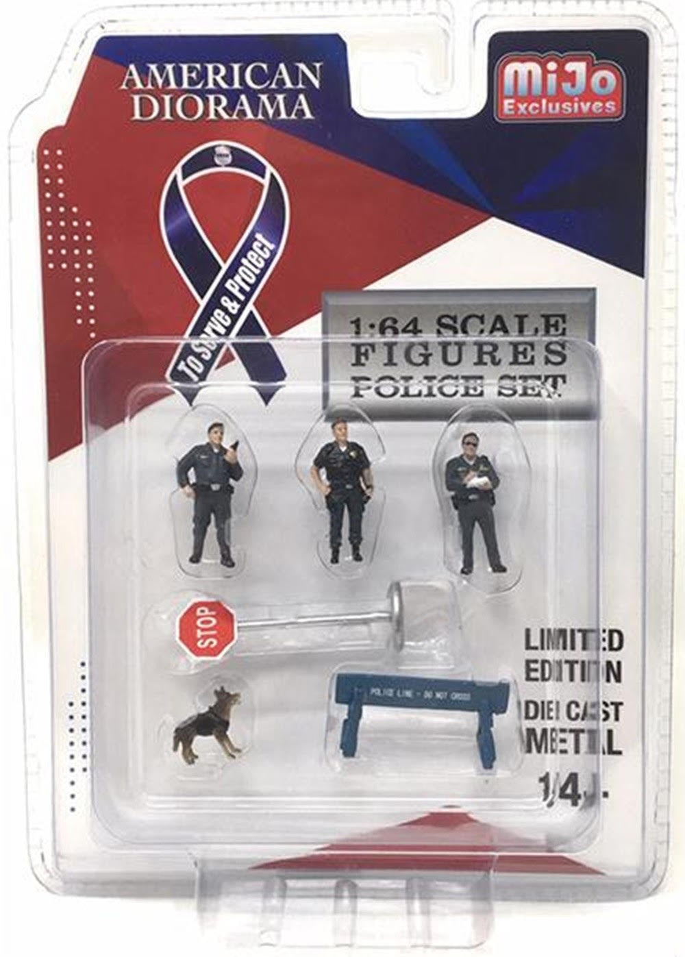 1:64 diorama - Police Figures - MIJO EXCLUSIVE