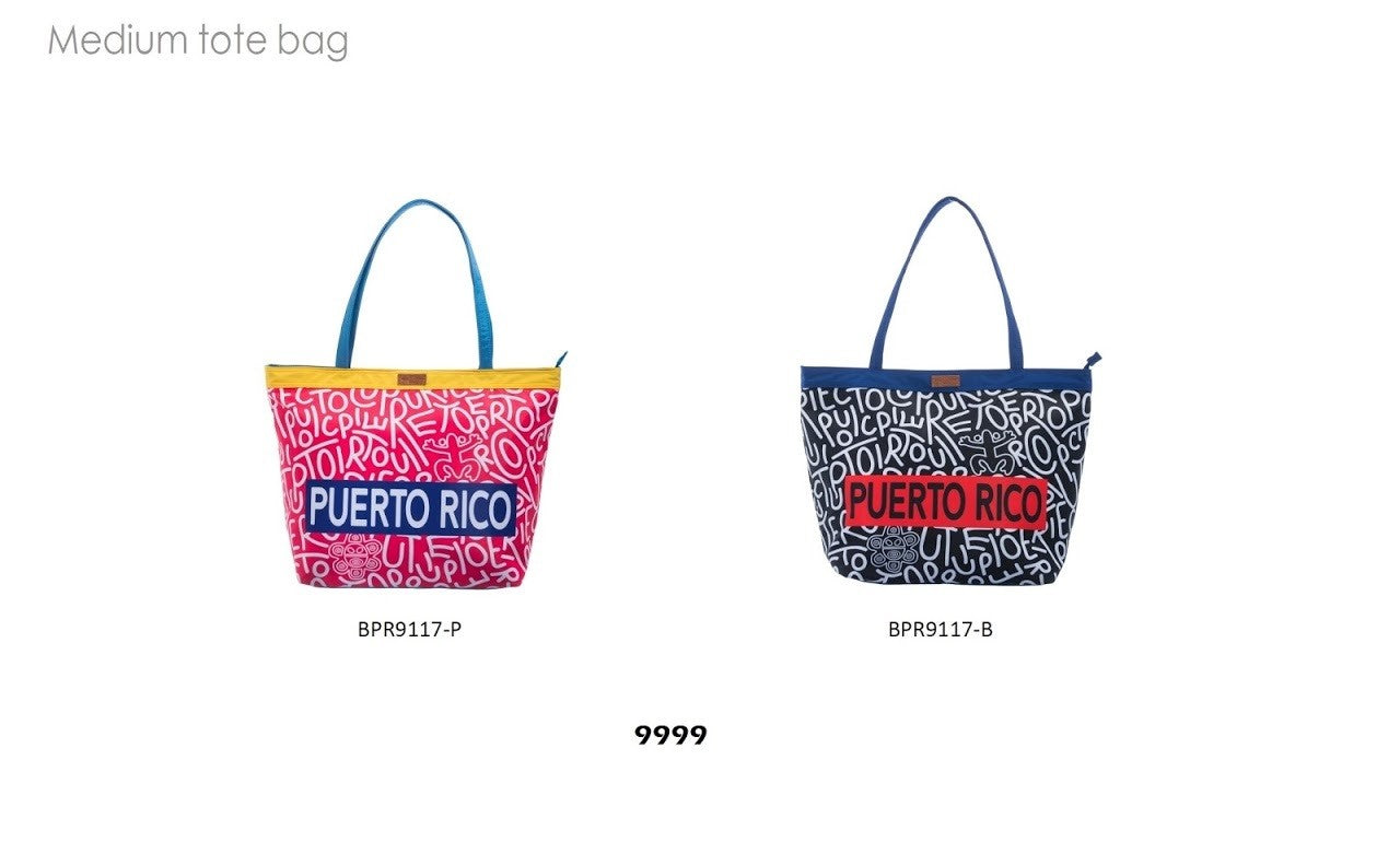 Puerto Rico Hand Bag (Medium Tote Bag) - 9999