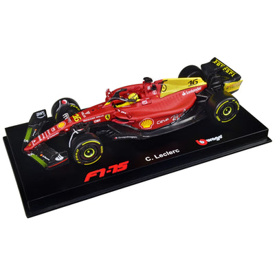 1/43 2022 FORMULA 1 FERRARI F1-75 C. LECLERC #16 GP DE ITALIA GIALLO MOOENA EDICIÓN ESPECIAL - BURAGO
