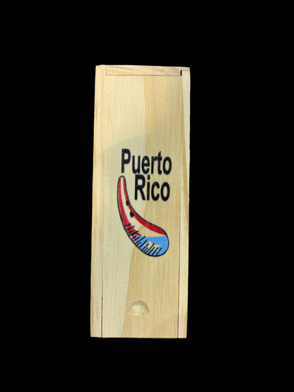 DOMINOES MINI - GUIRO CON BANDERA DE PUERTO RICO