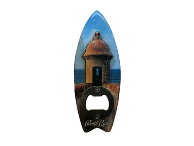 PUERTO RICO MAGNET SURF BOARD SHAPE WITH GARITA SAN JUAN