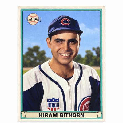 HIRAM BITHORN BASEBALL TRADING CARD / TARJETA DEPORTIVA HIRAM NITHORN