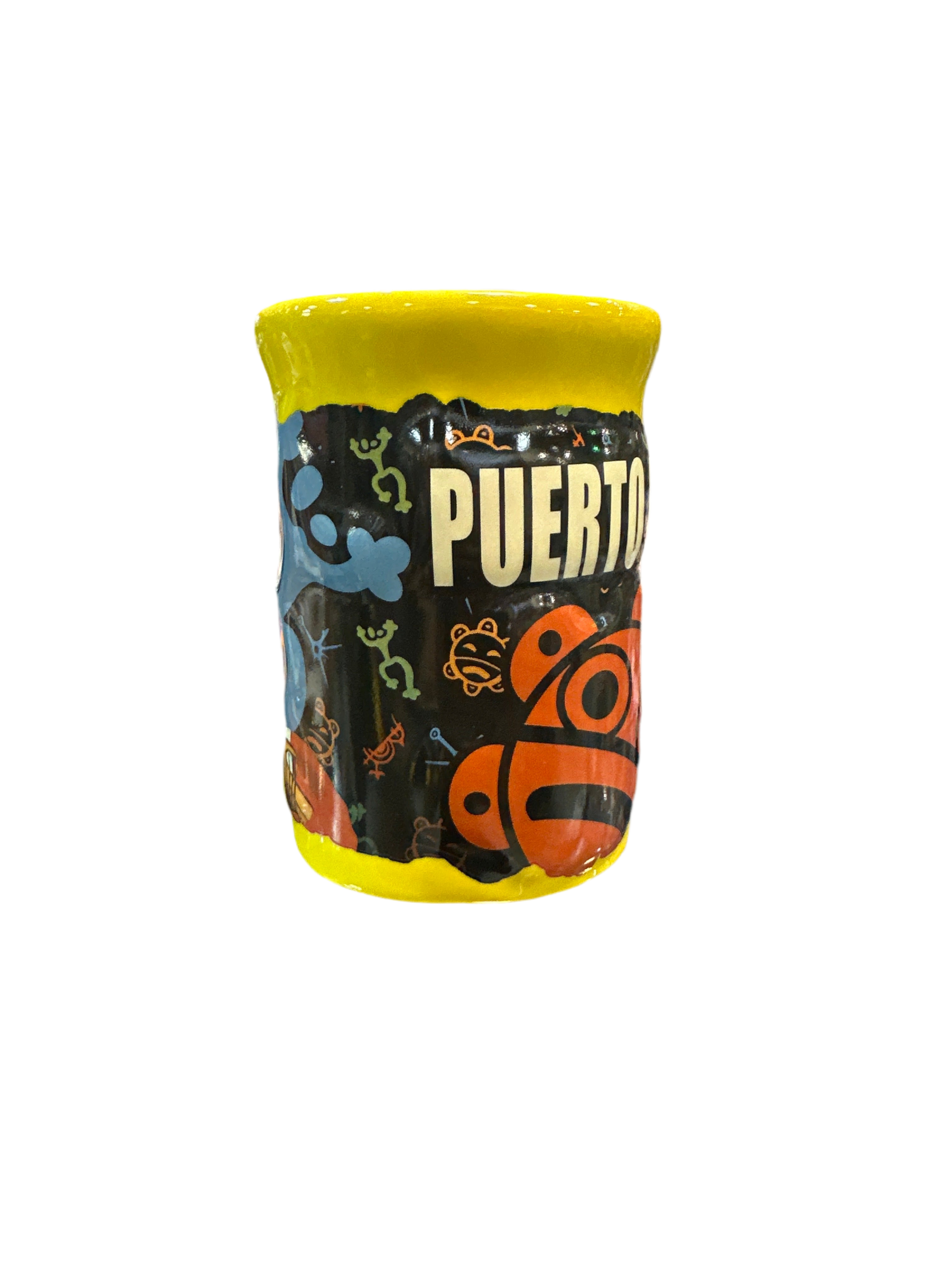 TAZA DE SIMBOLOS TAINOS AL RELIEVE